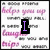 Pixelated image with text fragments, a purple 'I' in black box, green heart-shaped object on colorful letters.