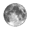 Nine grayscale circular moon images arranged in a , each showing distinct lunar surface details with visible craters and maria patterns