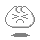 A 3x3 contact sheet of an animated pixel art icon showing a white and red brain-like shape with a sad face expression, transitioning from mostly white to fully red across eight frames.