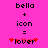 Pixelated text and symbols on a bright pink background with red heart accents.