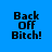 Four identical pixelated text displays on blue background with varying pink horizontal bars over text.