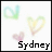 Animated icon with heart symbols and text changing from black to light green on white background.