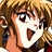 A 48x48 pixel animated buddy icon featuring a close-up of an anime-style character with blonde hair and wide eyes on the left, paired with stylized text reading "Anime IM" and "COM" on a black background to the right.