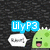 Four identical green cartoon monsters with open mouths and pink tongues appear in a , each with a speech bubble and colored text above them