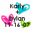 Pixelated graphic with two heart shapes and text elements on a white background.