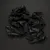 Pixelated grayscale image of abstract dark shapes on a dark background with no discernible subjects or text.