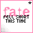 identical square icons with pink borders, each displaying 'fate' in large pink text over 'FELL SHORT THIS TIME' in black pixelated text