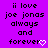 Pixelated text on a purple background with a white heart symbol replacing the final 'e' in 'forever'.