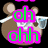 Pixelated brown bear head with white snow-like trim on top, six distinct text overlays in various colors and styles across a black background.