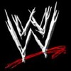 Static image of a stylized WWE logo with white and red elements on black background.