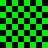 Green and black checkered pattern with two overlapping overlays showing shifting positions