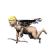 Animated sequence of a winged figure with yellow hair holding a bow and arrow, transitioning through multiple poses.