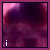 Animated sequence of a purple-hued figure with dark hair and pinkish background, displaying changing text below the figure.