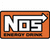 Pixelated orange rectangular icon with white 'NOS' text and a right-pointing arrow, bordered by dark brown edges.
