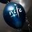 A pixelated blue sphere with white text 'NCFE' on its surface, set against a blurred background with light and dark areas.