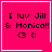 Four identical pink square with white borders display text and symbols; two have additional small icons