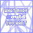 Pixelated text reads "WHAT MORE could YOU WANT" over a light blue geometric background with subtle line patterns.