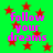 Green background with red stars and pink text reading 'follow your dreams' in four quadrants.
