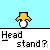 Pixel art of a yellow chick with red feet holding a white ball, displayed in a with text labels beneath each frame