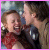 Animated contact sheet of a kissing couple with text labels and heart animations across 20 frames.