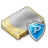 A pixelated icon shows a golden-brown bread slice with a white top and a blue shield containing a white 'P' symbol on a gray background.