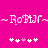 ~Roxie~ ~Roxie~ on bright pink background with white and light pink pixelated symbols below.