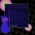 Pixelated icon shows dark blue rectangular screen with indistinct text, flanked by pinkish-purple crescent shapes and a blue bottle-like object on left.