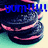 Pixelated image of a dark blue bowl with pink accents containing light-colored contents, overlaid by large blue text reading 'YUM YUU!' on a gradient background.
