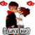 Animated buddy icon showing a cartoon couple kissing with floating hearts and text reading "baby tha only baby gurl is me" on white background.