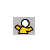 Pixelated yellow figure with white head and outstretched arms appears above black high-top sneakers with white soles and blue circular logo, with red pixel fragments scattered around the sneakers.
