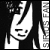 Black-and-white pixelated icon of a stylized anime character with long hair, visible facial features including eyes and mouth, and partial body outline against dark background.
