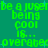 Green pixelated text on teal background with small plus symbols, repeating phrases and partial words in a