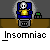 Pixel art icon of a blue chair with a glowing yellow object, a skull on top, and a green device on a brown surface, with text below.