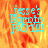 A pixelated image with cyan text reading "jess's BFF" over a fiery orange and red background, transitioning to gray in the bottom-right corner.