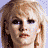 A 48x48 pixel animated contact sheet showing three sampled frames of a celebrity's face in different poses and angles with visible pixelation and dithering effects.