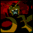 Pixelated anime-style icon featuring a red-haired character with green accents and yellow/orange elements on the left, paired with "Anime IM" text in silver pixel font on black background to the right.