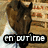 A horse's head in brown and black tones appears on a wooden background with white clothing, while text changes from 'en' to 'out me'.