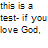 Static image with pixelated text in blue and black on white background, including phrases like 'this is a test- if you love God,' 'Gates of Heaven,' and 'Do not ignore this.'