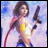 Pixelated anime-style character holding a gun with