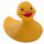 A pixelated yellow rubber duck icon with red beak and black eyes positioned next to bold text reading "Rubber Ducky!!" on a white background.