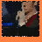 Animated sequence showing a person in dark clothing with red collar, making hand gestures against orange background with text "closing the goddamn No!!".
