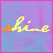 Animated sequence of 'shine' and 'like the star you are' text in yellow pixelated font with color accents on a purple-blue gradient background.