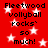 Red background with white stars and black text reading 'Fleetwood volleyball rocks' so much!','Fleetwood volleyball rocks' so much!' repeated in four identical sections.