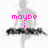 Pixelated grayscale figure with pink text overlays reading "maybe i", "don't wanna go", and "can't you wait?" across three