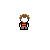 Pixel art character with brown hair and red-and-white striped shirt appears in multiple states with text 'Loser' and partial text 'Lo:' on gray background.