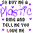 A static digital image with repeated text elements in purple, black, and multicolored letters on a white background.