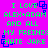 Pixelated text on bright pink background with blue square outlines, repeating 'I LOVE ALEX+ADAM AND ALL MY FRIENDS: HATE JAKE' in green and blue characters.
