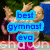 A pixelated animation of a gymnast in pink attire performing on a balance beam with green foliage background.