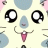 A 48x48 pixel buddy icon featuring a cartoon hamster character with large eyes and pink cheeks on the left, next to black background text reading "Anime IM" above smaller stylized text "cOw" on the right.