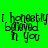 Green background with black text reading "I honestly believed in you" overlaid on yellow horizontal bars that shift position across frames.